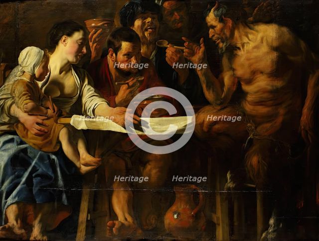 The Satyr and the Peasant, 1622. Creator: Jacob Jordaens I.