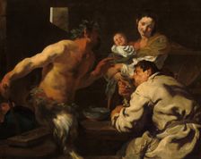 The Satyr and the Peasant, possibly c. 1623/1626. Creator: Johann Liss