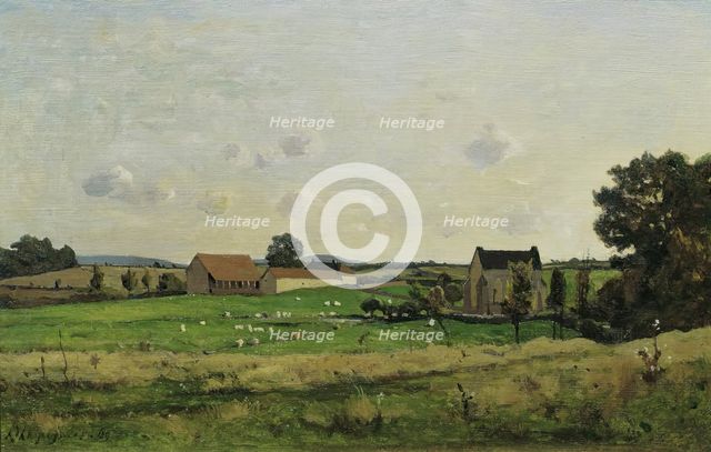 The Saulce Estate (Dept. Gonne), 1869. Creator: Henri-Joseph Harpignies.