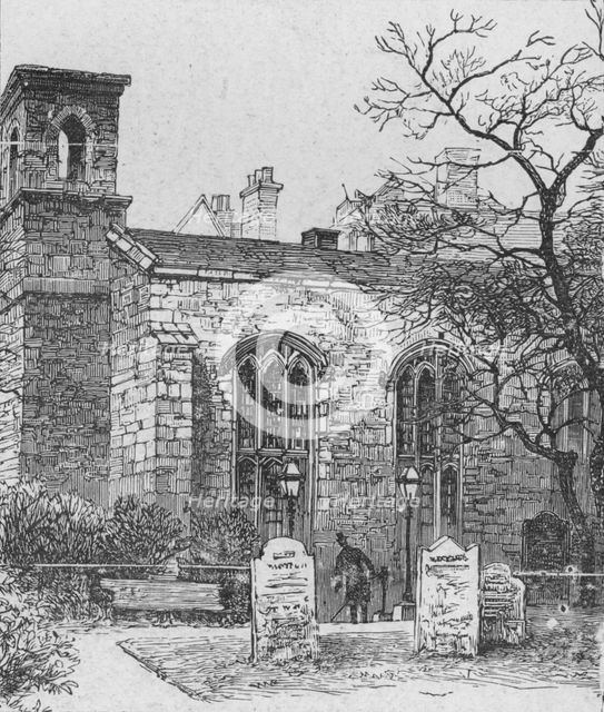'The Savoy Chapel', 1890. Artist: Unknown.