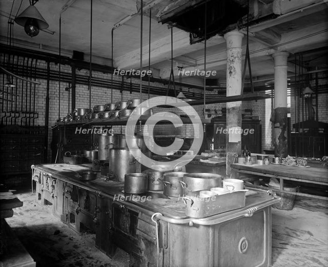 The Savoy Hotel kitchen, The Strand, Westminster, London, 1893. Artist: Bedford Lemere and Company