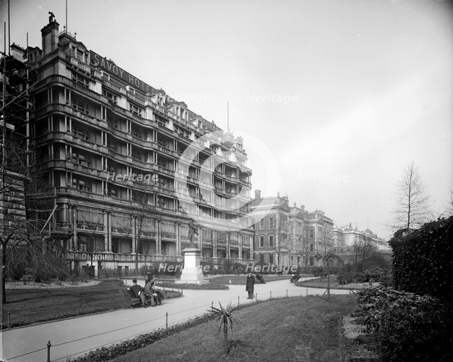 The Savoy Hotel, London, 1893. Creator: Bedford Lemere and Company.