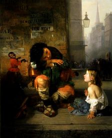 The Savoyard Boy in London, 1865. Creator: James Edward Freeman