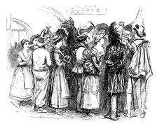 The Savage Club Entertainment, Royal Albert Hall: savages waiting for supper, 1883. Creator: Unknown