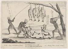 The Savages Let Loose, or the Cruel Fate of the Loyalists, 1783. Creator: William Humphrey