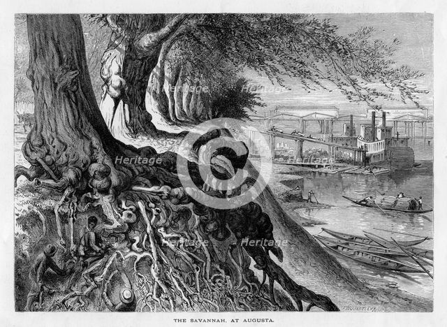 'The Savannah, at Augusta', 19th century. Artist: FW Quartley