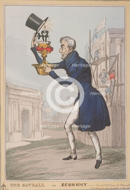 'The Saveall, or Economy', 1828. Creator: William Heath.
