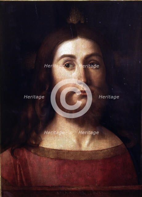  'The Saviour' oil on canvas by Giovanni Bellini.