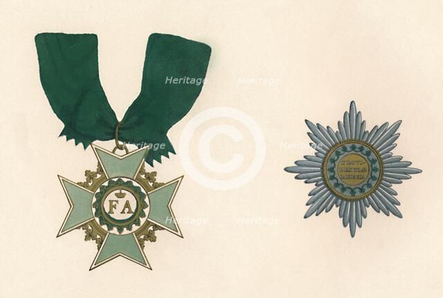 'The Saxon Order of the Crown', c19th century. Artist: Unknown.