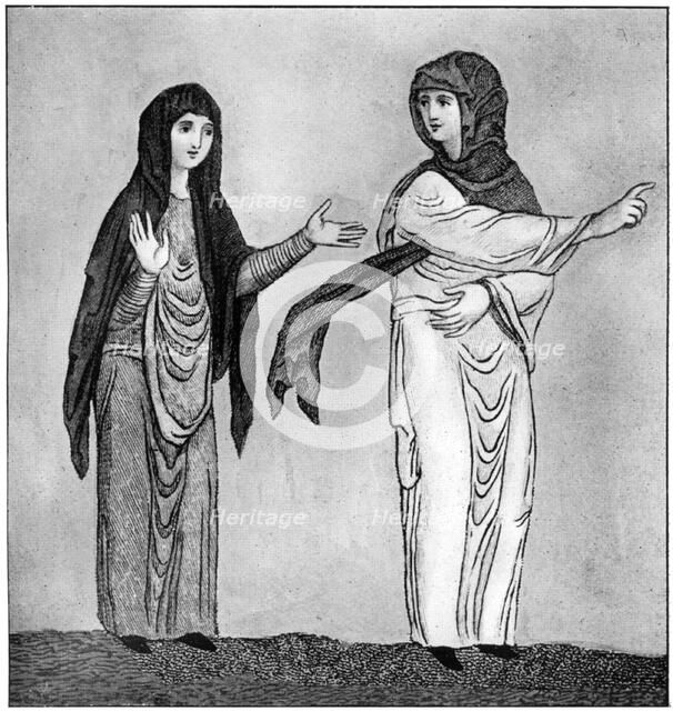 The Saxon head-rail, (1910). Artist: Unknown