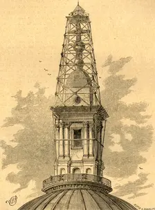The Scaffolding and Observatory on St. Paul's in 1848 (1897). Creator: Unknown