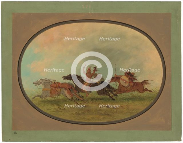 The Scalper Scalped - Pawnees and Cheyennes, 1861/1869. Creator: George Catlin.