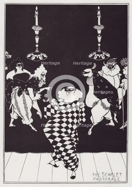 The Scarlet Pastorale, 1894. Creator: Aubrey Beardsley.