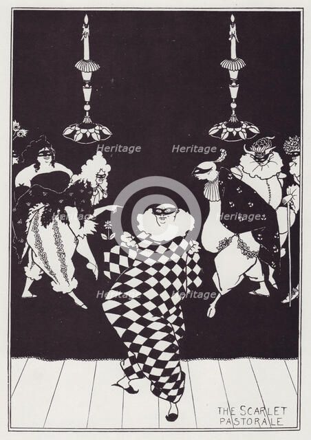 The Scarlet Pastorale, 1894. Creator: Aubrey Beardsley.
