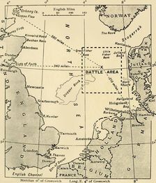 The Scene of the Battle of Jutland, May 31-June 1, 1916 (c1920). Creator: Unknown