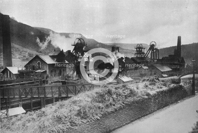 'The scene of the Coal Strike: A typical South Wales coat mine', 1915. Artist: Unknown.
