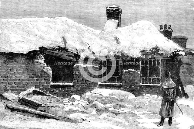 The scene of the explosion at Salford Barracks, 1881. Creator: Unknown.