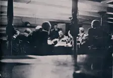 The scene on the Victory during the court-martial, 1906