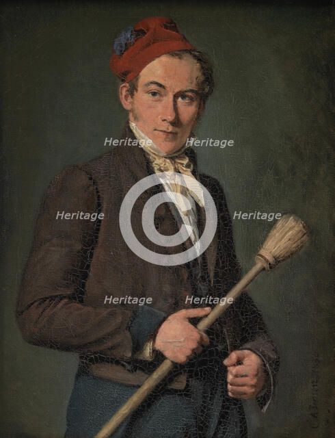 The Scene-Painter Troels Lund, 1836. Creator: Christian Albrecht Jensen.