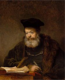 The Scholar at the Lectern (The Father of the Jewish Bride), 1641. Creator: Rembrandt van Rhijn (1606-1669)