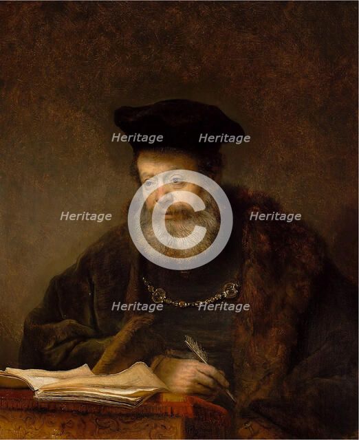 The Scholar at the Lectern (The Father of the Jewish Bride), 1641. Creator: Rembrandt van Rhijn (1606-1669).