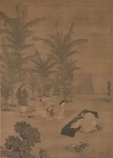 The Scholar Fu Sheng Transmitting the Book of Documents, 15th-mid-16th century. Creator: Du Jin
