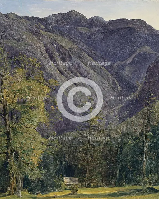 The Schönberg as seen from Hoisenrad, 1833. Artist: Waldmüller, Ferdinand Georg (1793-1865)