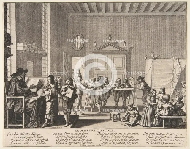 The School Master, ca. 1635-38. Creator: Abraham Bosse.