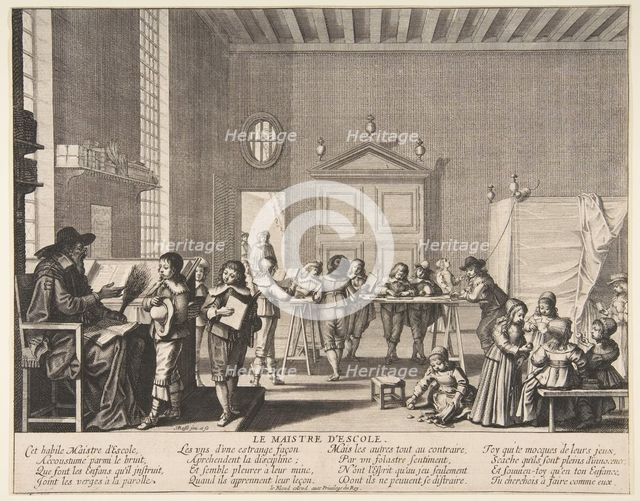 The School Master, ca. 1635-38. Creator: Abraham Bosse.