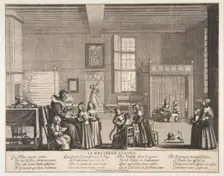 The School Mistress, ca. 1638. Creator: Abraham Bosse