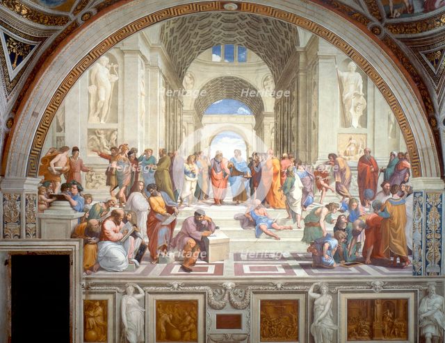 The School of Athens', 1509-1511. Creator: Raphael (Raffaello Sanzio da Urbino) (1483-1520).