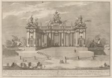 The School of Athens Arcades, for the "Chinea" Festival, 1757. Creator: Giuseppe Pozzi