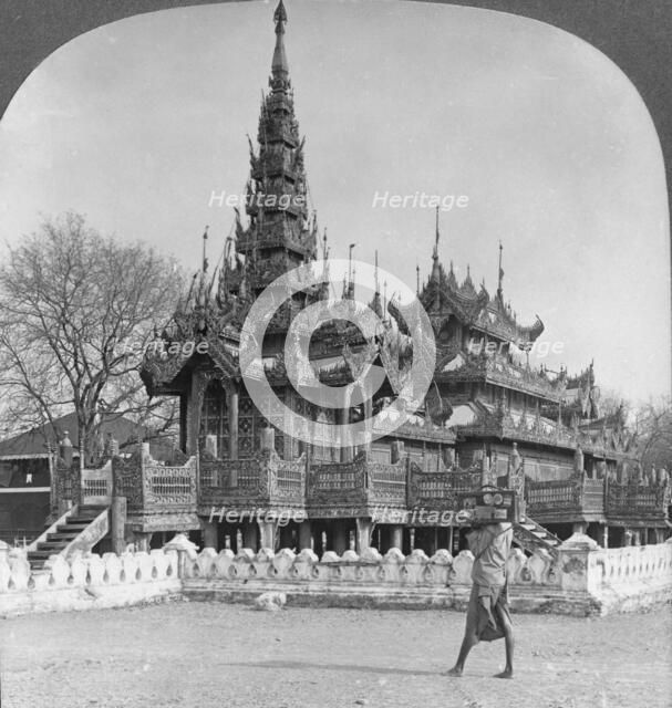 The School of King Thibaw in the Fort, Mandalay, Burma, 1908. Artist: Stereo Travel Co