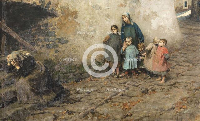 The School of Sorrow, 1895. Creator: Rossi, Luigi (1853-1923).