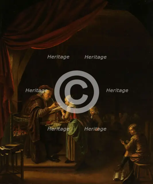 The Schoolmaster, 1650-1750. Creator: Unknown.