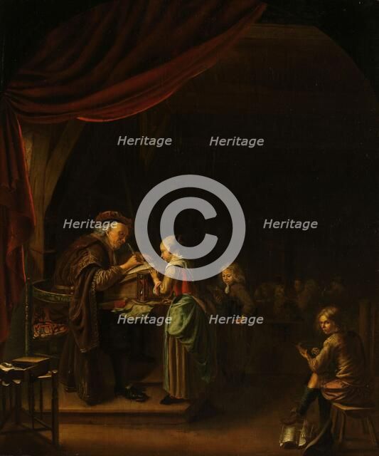 The Schoolmaster, 1650-1750. Creator: Unknown.