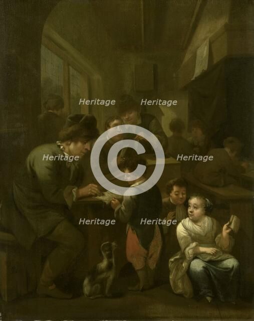 The schoolmaster, 1670-1709. Creator: Bernardus van Schijndel.