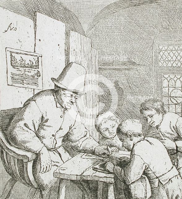 The Schoolmaster, c1644. Creator: Adriaen van Ostade.