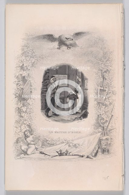 The Schoolmaster from The Songs of Béranger, 1829. Creator: Jean Ignace Isidore Gerard.
