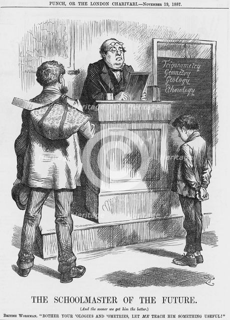 'The Schoolmaster of the Future', 1887. Creator: Joseph Swain.