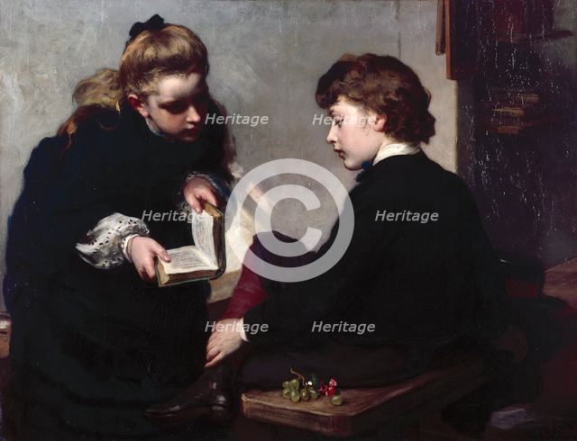 The Schoolmaster's Daughter, c1870. Creator: James Sant.