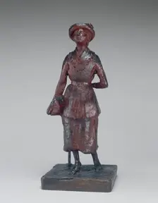 The Schoolgirl (Woman Walking in the Street), c. 1880/1881. Creator: Edgar Degas