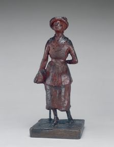 The Schoolgirl (Woman Walking in the Street), c. 1880/1881. Creator: Edgar Degas