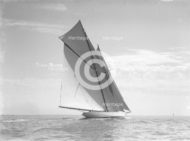 The schooner 'Meteor IV', 1911. Creator: Kirk & Sons of Cowes.
