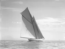 The schooner Meteor IV 1911. Creator: Kirk & Sons of Cowes
