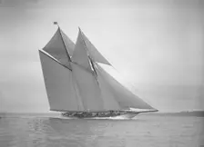The schooner Meteor IV 1911. Creator: Kirk & Sons of Cowes