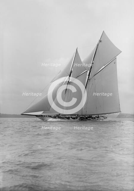 The schooner 'Meteor IV', 1913. Creator: Kirk & Sons of Cowes.