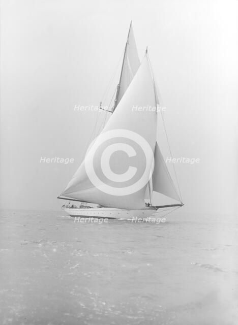 The schooner 'Meteor IV', 1913. Creator: Kirk & Sons of Cowes.