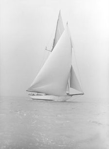 The schooner Meteor IV 1913. Creator: Kirk & Sons of Cowes