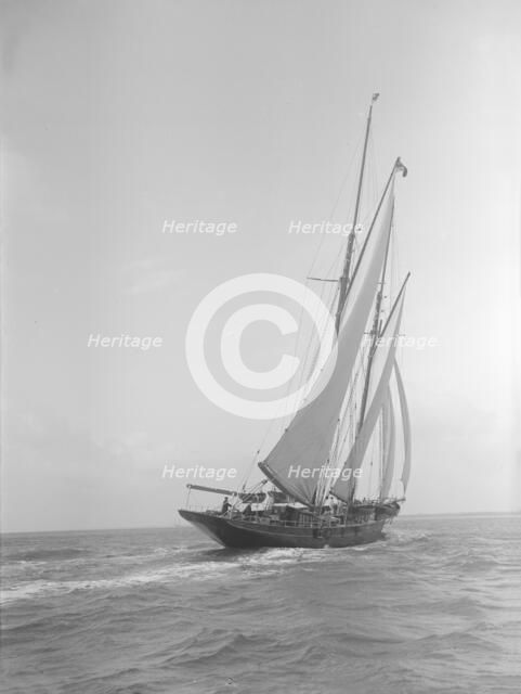 The schooner 'Allah Karim', 1912. Creator: Kirk & Sons of Cowes.